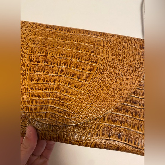 Amelia Berko Vintage Brown Leather Handbag Clutch - Picture 2 of 9